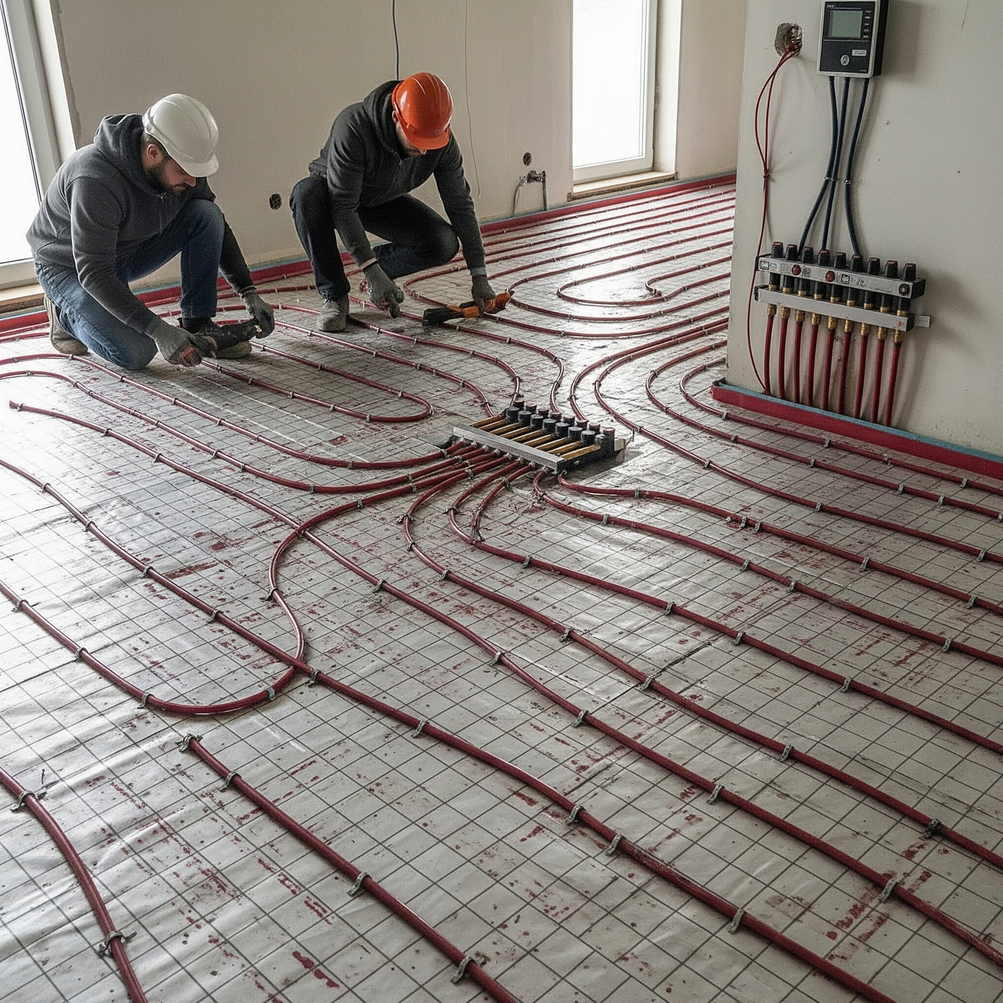 Instalación suelo radiante