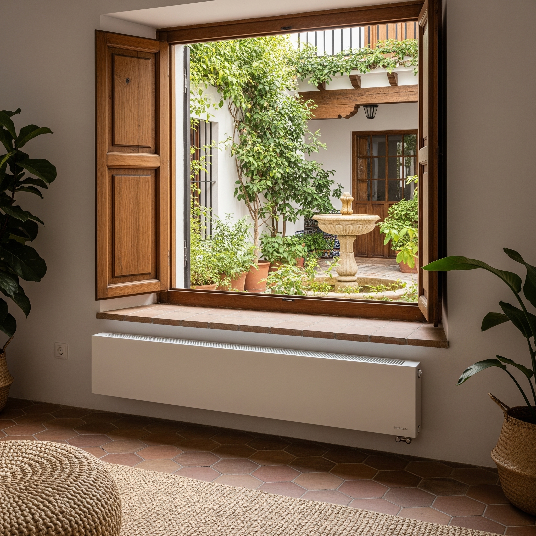 radiador bajo ventana